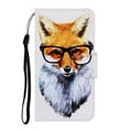 thumbnail image 2 of SaniMore for Samsung Galaxy S23 6.1" 2023 Wallet Case, Color Painting Pattern with Kickstand Card Slots Detachable Wrist Strap Girls Women PU Leather Case Magnetic Clasp for S23, Fox, 2 of 8