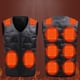 thumbnail image 2 of Algodón Con Cuello En V Para Hombre, Chaleco De Plumón Con Control De Temperatura De Tres Velocidades, 10 Zonas De Calefacción, Ropa De Algodón Con Calefacción Scienceny HA047109-01, 2 of 6