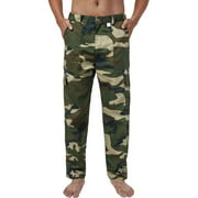 FANNYC Men's Military Camo Cargo Pants Big &Tall Mens Bdu Pant Army Fatigues Cargo Tactical Pants Combat Work Pants Casual Sweatpants