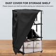 thumbnail image 5 of BIMZUC 210D Waterproof Oxford Fabric Shelf Cover with Zips & Hook‑Loop Fasteners – 36"L x 18"W x 72"H, Dust & Water Protection for Indoor & Outdoor Shelving, 5 of 7