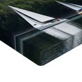 thumbnail image 2 of Ambesonne Nature Fitted Sheet, Sailboats on a Lake, Full Size, Green White, 2 of 3