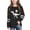 Black, variant on Girls St. Patrick's Day Dinosaur T-Rex Shamrock Long Sleeve Tee T-Shirt Top Green Black Spring Fashion,Size 3 T