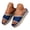 Blue, variant on Women Wedge Sandals for Women Platform Wedges Low Chunky Heel Double Strap Beach Shoes Comfortable Non Slip Slides Open Toe Flat
