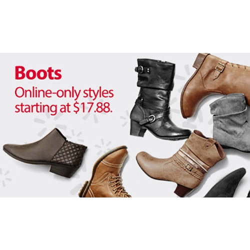 Faded Glory Women s Combat Boot Walmart