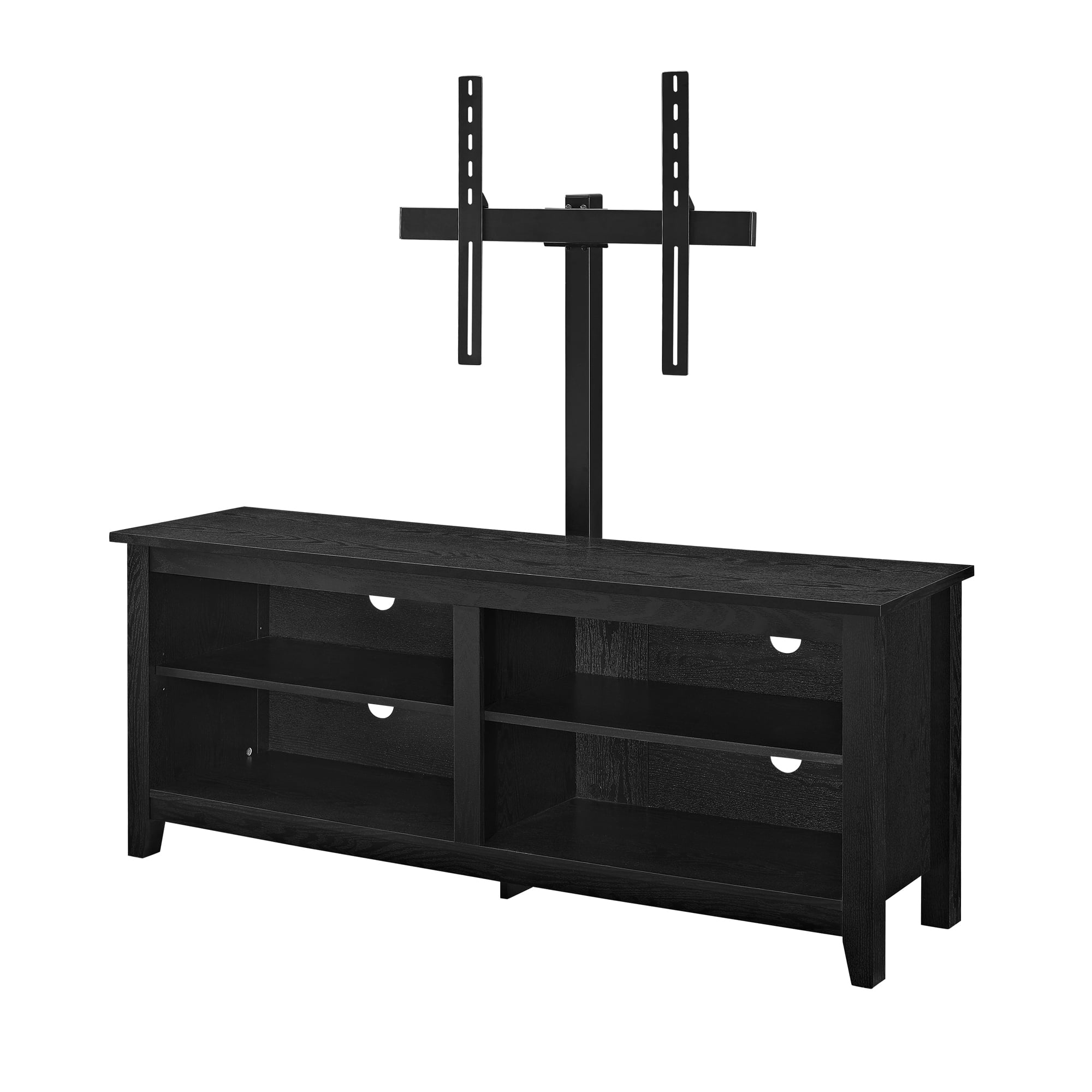 Manor Park Wood Storage TV Stand with Mount for TV's up to 64", Multiple Finishes
