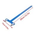 thumbnail image 3 of Soidarity Regla en T, instalación práctica, ajuste gratuito, Material Premium, herramienta de escuadrado de flecha de superficie lisa, apiladores de tiro y tiro con Azul Soidarity OD019654-06, 3 of 6