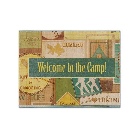 Carolines Treasures SB3080PLMT Welcome To The Camp Fabric Placemat, Multicolor