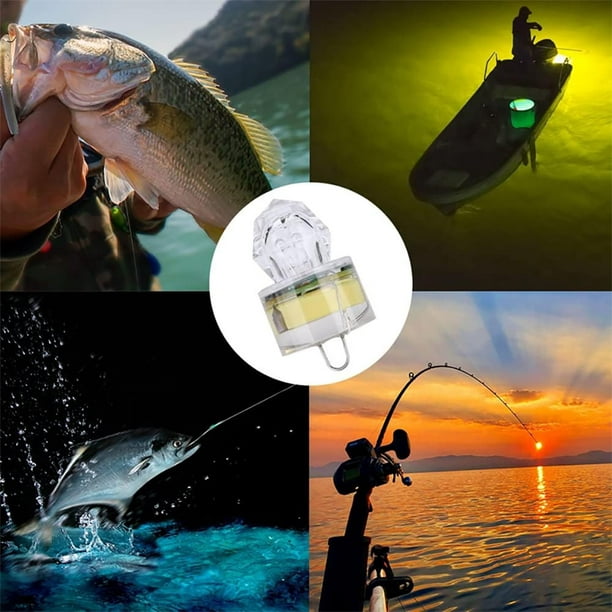 3 PCS Deep Drop Light Flashing Strobe LED Fishing Lights Water proof  Diamond Underwater Light Attractants 4cm/18g 