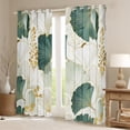 thumbnail image 2 of Homewish Ginkgo Leaves Curtains Pack of 2 (42x84 Each) For Teens Female Girls,Abstract Gradient Stripes Curtains Blackout,Exotic Style Bedroom Curtains,Lightweight Room Decor, 2 of 6