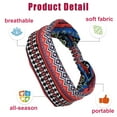 thumbnail image 3 of 4 piezas de diademas anchas antideslizantes, diademas suaves tipo turbante para mujeres para deportes, color surtido, 3 of 7