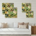 thumbnail image 4 of Designart 'Yellow Flowers and Tropical Foliage IV' Modern Print on Natural Pine Wood, 4 of 5
