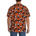 thumbnail image 3 of Fotbe Owls And Boo Camisa Estampada de Manga Corta para Hombre, Casual de Verano, Estilo Playero, Sin Arrugas-Small, 3 of 5