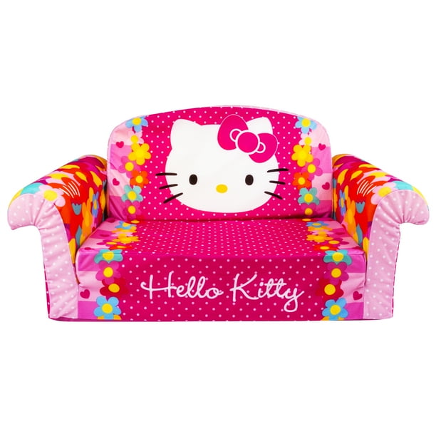 Marshmallow Furniture 2in1 Flip Open Couch Bed Kids Sofa, Hello Kitty