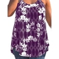 thumbnail image 4 of Gvmfive Womens Plus Size Floral Print Sleeveless Flowy Tunic Tank Tops S-5XL, 4 of 4
