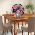 thumbnail image 5 of ZXCXRQFa Roses Flower Floral Stripe Wall Clock Silent 10 Inch Battery Operated Non Ticking Round Decorative Wood Quiet Clocks for Bedroom Office School Home, 5 of 7