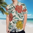 thumbnail image 5 of High Quality Hawaiian Shirts for Men Short Sleeve Aloha Beach Shirt Floral Summer Casual Button Down Shirts Blouses WY2AWP, 5 of 7