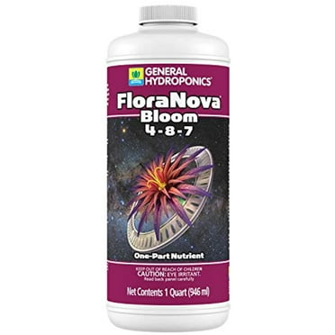 General Hydroponics FloraNova Bloom, One-Part Nutrient, 1 Quart