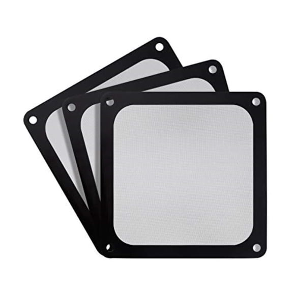 SilverStone SST-FF143B-3PK 140mm Ultra Fine Fan Filter with Magnet Cooling, Compatible with Most 140mm Fans or Vents
