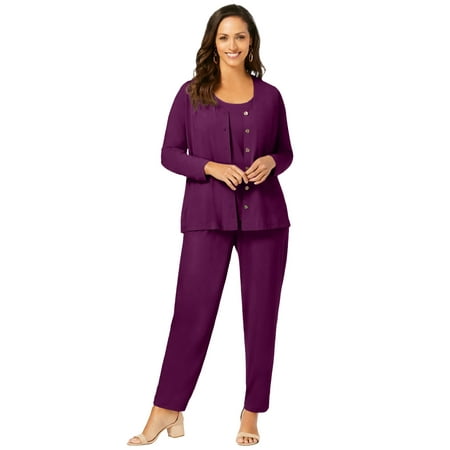 Jessica London Women's Plus Size 4-Piece Stretch Knit Wardrober