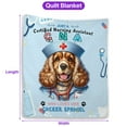 thumbnail image 5 of Just a Certified Nursing Assistant Cna Who Loves Her Cocker Spaniel Quilt Blanket Cockers Dog Lover Gifts Cozy Comforter Throw Blanket - 00003, 5 of 5