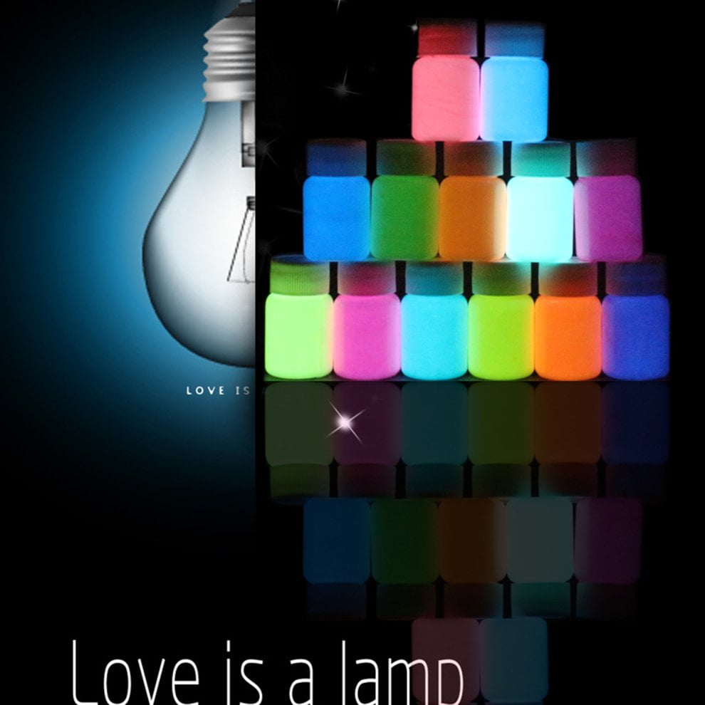 5 PACKS HighGloss Luminous Paint Waterproof LongLasting Fluorescent