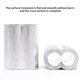 thumbnail image 5 of Kenally 7pcs 12mm / 0.47inchDobles agujeros Clip de aluminio Plata Aluminio Crimping Loop Cable Virola Alambre Crimping Sleeve Doble agujeros Wire Rope Herramientas y ferretería No.9 Kenally TO005652-09, 5 of 6