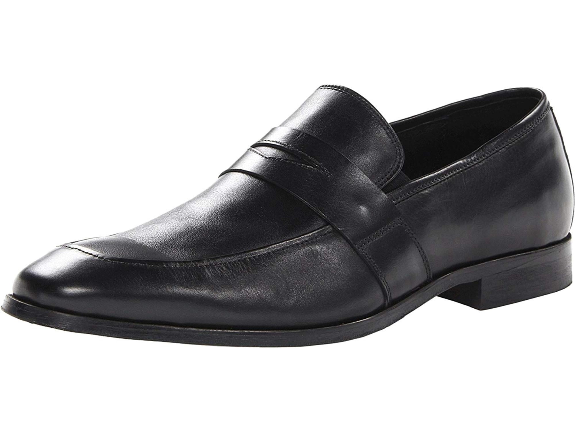 round toe penny loafer