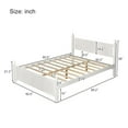 thumbnail image 4 of EUROCO Wood Platform Bed with Slat Support, Multiple Sizes (Queen), 4 of 8