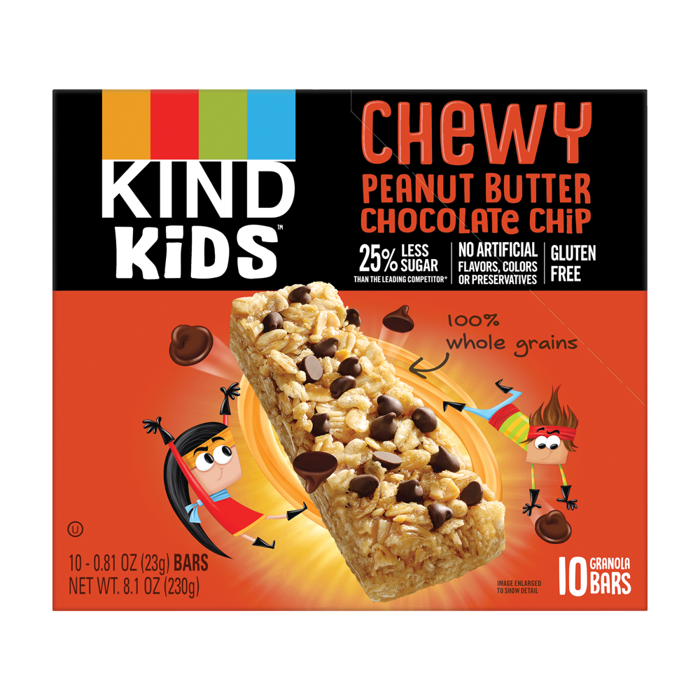 KIND Bars, Peanut Butter Chocolate Chip Kids Bar, Gluten free, .81 oz