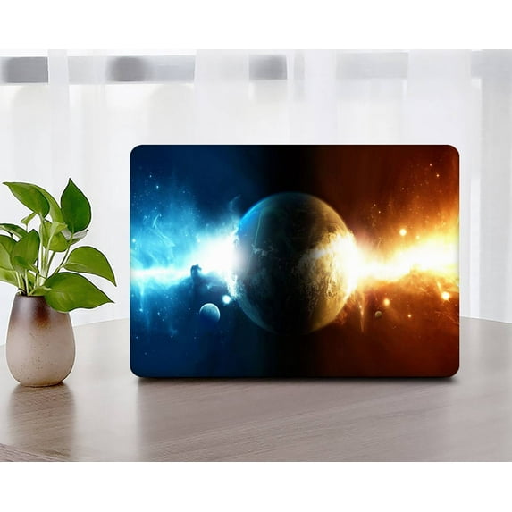 KSK KAISHEK Hard Shell Case Cover Compatible with MacBook Air 13.6" 2022.0 A2681 + Black Keyboard Cover, Galaxy 52