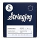 thumbnail image 1 of Stringjoy Cuerdas de guitarra eléctrica de níquel de calibre ligero de fondo pesado 10-52, HVY10, cuerdas eléctricas premium para tono mejorado, juego eléctrico de 6 cuerdas, paquete de 2, 1 of 1