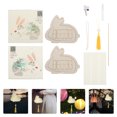 thumbnail image 3 of 1 Set Lovely Rabbit Lantern Decor Lantern Making Material Children DIY Lantern, 3 of 8