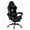 Black-with LED Lights, variant on SOONTRANS Gaming Chair with Lights, RGB LED Ergonomic Computer Chair for Adults, High Back Gamer Chair with Footrest and Massage, Fabric Reclining Video Game Chair Swivel for Office Home Chair,Black