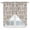 Brown, variant on Swag Valance Curtains for Windows, Farmhouse Khaki Light Filtering Kitchen Curtains with Rod Pocket, Vintage Flower Leaf Botanical Plant Window Treatment Valances for Living Room, 28x36 - 2 PCS