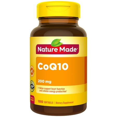 Nature Made® CoQ10 200 mg Softgels, 100 Count for Heart Function and Cellular