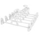 thumbnail image 1 of Percha para Pantalones Perchas Faldas Con Clips 6 Almacenamiento en El () Blanco, 1 of 5