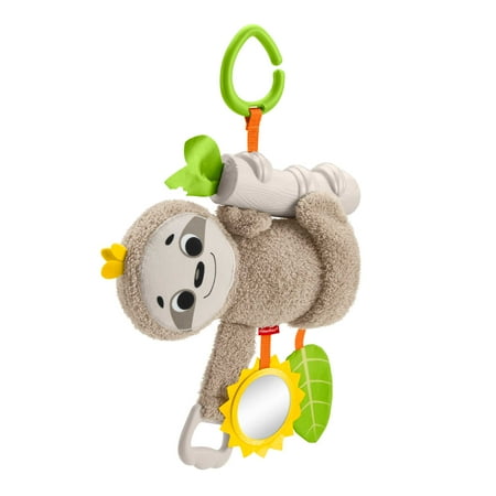 UPC: 0887961687507 | Fisher-Price Slow Much Fun Stroller Sloth Baby Toy with Sensory Details for Newborns