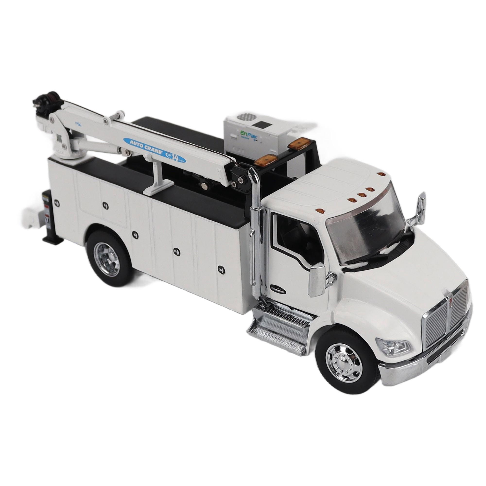 Diecast Masters 1/50 White Kenworth T380 Auto-Crane Titan85-Body HC14 Crane Work Truck with Miller EnPak A60 71212