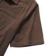 thumbnail image 5 of Sngxgn Men’s Short Sleeve Polo Shirt, Soft Men's Polo Shirt(Brown,XL), 5 of 6