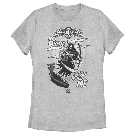 Women's WWE Undertaker No Grave Can Hold Me  Graphic Tee Athletic Heather Small