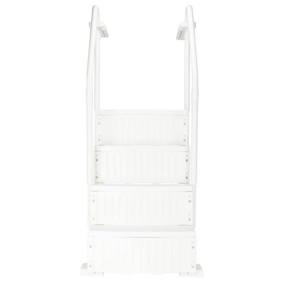 UBesGoo Above Ground Swimming Pool Entry Smart Step/Ladder Steps, 4 steps, White