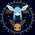 thumbnail image 2 of Junior's Pokemon Eevee and Glaceon Circle  Graphic T-Shirt, 2 of 4
