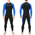 thumbnail image 1 of SLINX Quick Dry Diving Wetsuit Protection One Piece Long Sleeves Diving Suit Back Zipper Swimsuit for Water Sports, 1 of 7