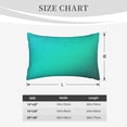 thumbnail image 4 of Yiaed Turquoise Light Blue Print Brushed Microfiber Envelope Pillowcases, Standard,Envelope Closure Pillow Cases(Without Pillow Core)-20"x30", 4 of 6