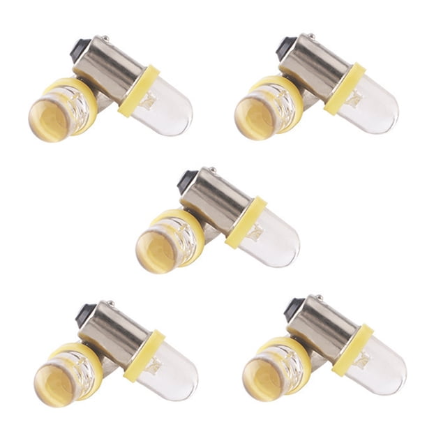 Riwesomey 10 piezas de luz para salpicadero de coche, 12V, indicador de Panel de instrumentos, lámpara lateral, bombilla de cuña, modificación, placa de Bombillas para automóviles Luz amarilla Riwesomey VI018086-05B