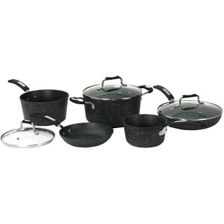 ROCKURWOK Pots and Pans with Removable Handle, Cookware Set 7Pcs