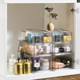 thumbnail image 4 of Sorbus Fridge Drawers - Clear Stackable Pull Out Refrigerator Organizer Bins (1 Large, 2 Small), 4 of 6