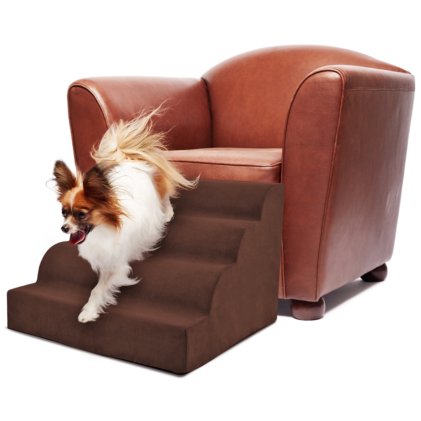 Precious Tails High Density Foam Scalloped 4 Steps Pet Stairs