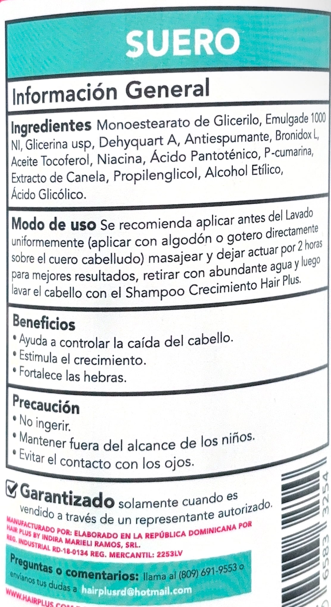 Cinnamon Hair Serum 16oz – Nourishing Formula with Vitamins for Scalp Care
