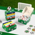 thumbnail image 4 of Diceymbol 10Pcs Soccer Party Favors Treat Boxes Birthday Party Decorations Boxes Soccer Fan Gifts 4In Square Candy Boxes for Game Day Party Treat Use, 4 of 6